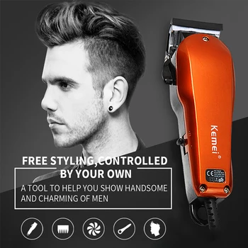 

Professional Hair Clipper Cordless Electric Trimmer With 4 Limit Combs Powerful Hair Cutting Machine Stainless Steel Blade 41
