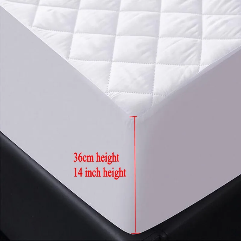 Queen Quilted Waterproof Bed Cover Deep Pocket Mattress Protector