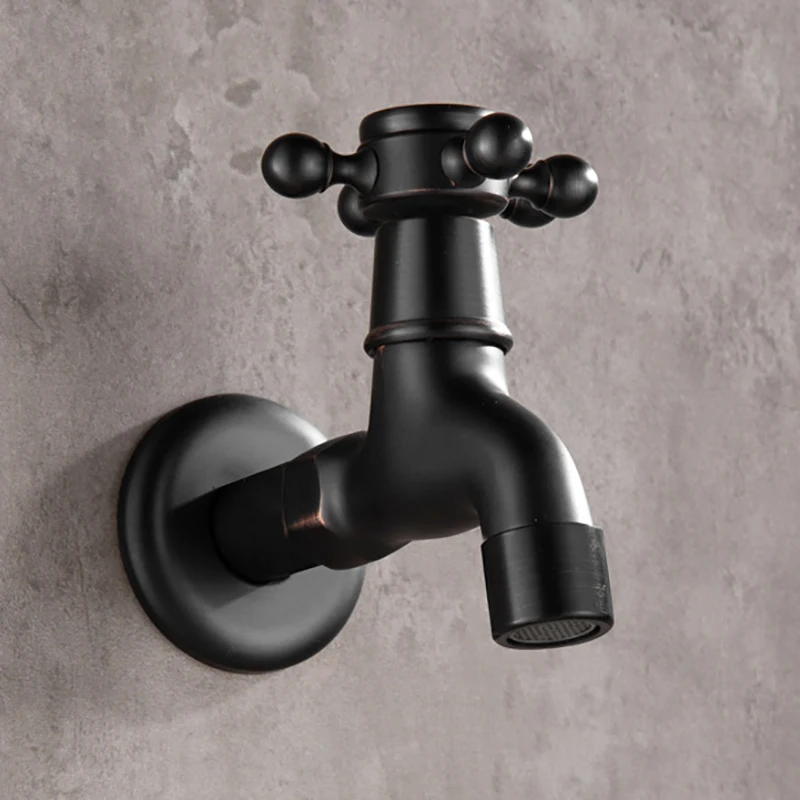 Bathroom faucet water tap faucet garden bibcocks washing machine faucet black oil rubbed bronze