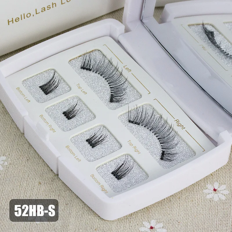 

8pcs 3D Magnetic Eyelashes Mink Lash Full Strip Lashes False Eyelash With Tweezers Double Magnet Fake Lash SCT-W-602