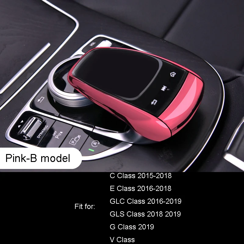 Pink- B model ТПУ центр управления Мышь почерк Сенсорная панель Защитная пленка для Mercedes Benz W205 GLC260 E300L C200 GLS C E GLC G V класс - Название цвета: Pink- B model