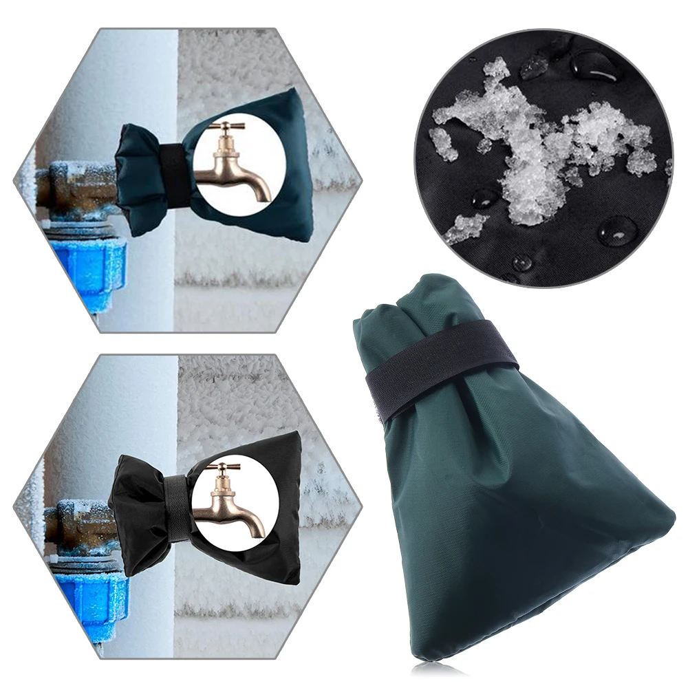 1pc Winter Insulated Oxford Cloth Waterproof Outdoor Tap Cover