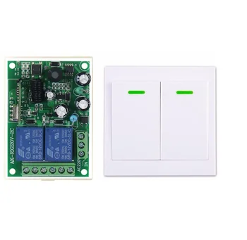 

Household AC 110V 220V 2 CH Wireless Remote Control Switch 1 receiver + 1 transmitter wireless wall switch