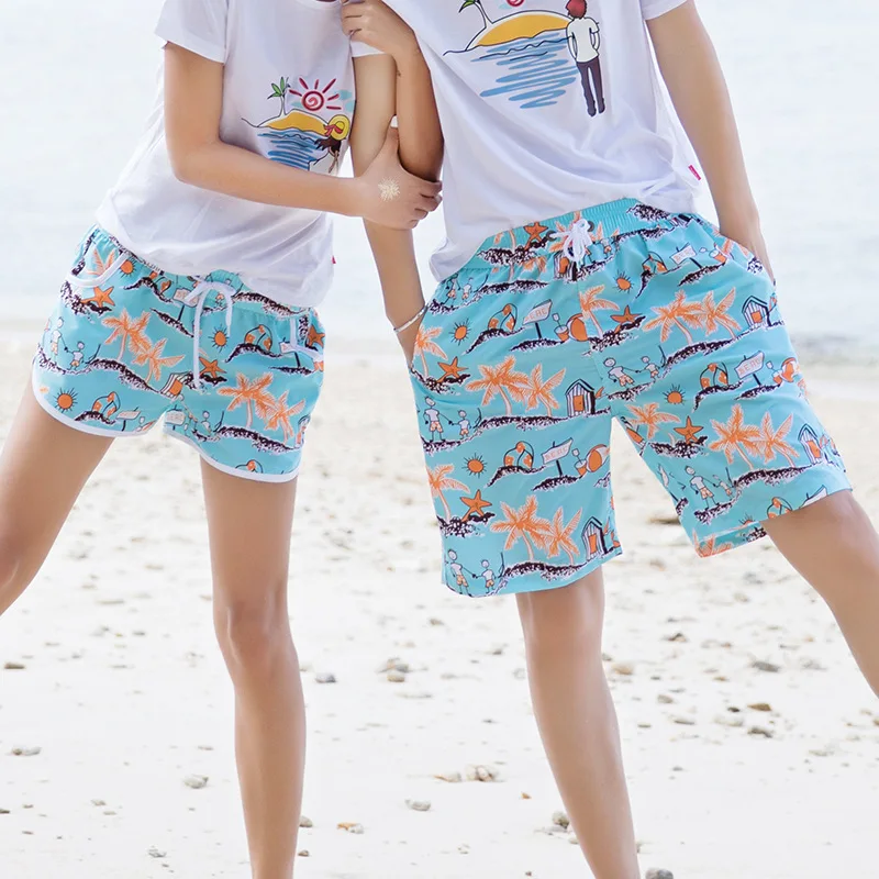 

2019 New Style Beach Shorts Europe And America Summer Quick-Dry Beach Pants Sea Star Shorts Parent And Child Beach Shorts