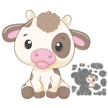 

Little Cow Cattle New Metal Cutting Dies Stencils Die Cut for DIY Scrapbooking Album Paper Card Decorative Embossing Handcrafts
