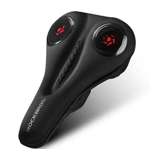 black red ROCKBROS MTB велосипедное седло покрытие дышащая противоскользящая мягкая подушка сиденье матч полый лайкра+ губчатое седло - Цвет: black red