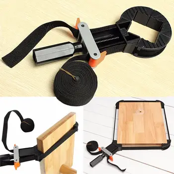 

Adjustable Rapid Corner Clamp Band Strap 4 Jaws For Picture Frame Holder Woodworking Drawer Photo Frame Tools