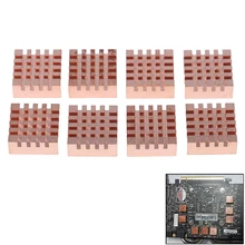 

8pcs/set RAM Copper Memory Heat Sink Graphics Card Cooling Radiator Computer Accelerates Heat DissipationAA