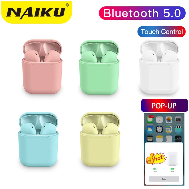 

Pop up S12 tws Bluetooth Earphone 5.0 Wireless Headphones Sport Earbuds Headset with mic For iPhone xiaomi PK i10 i11 i12 tws
