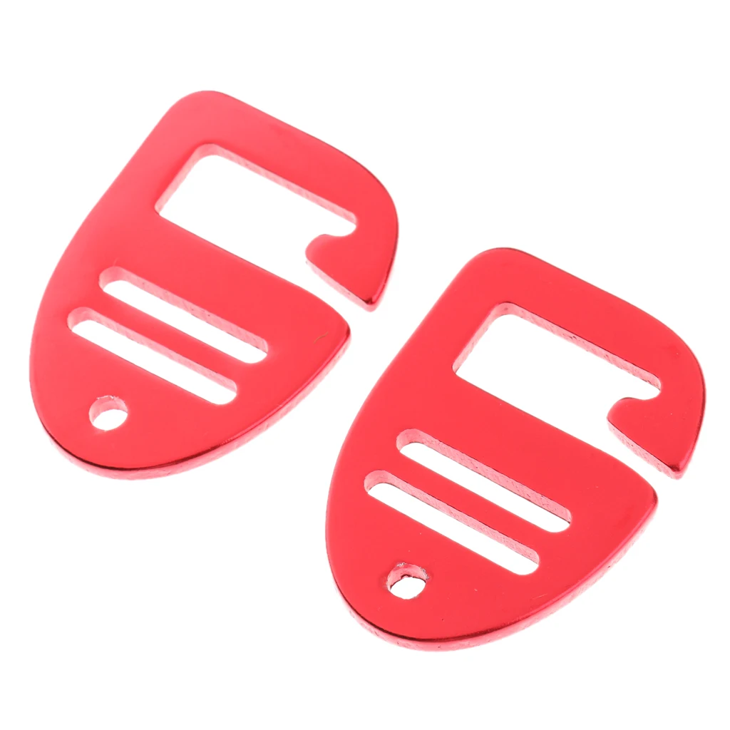 2pcs Webbing Strap Buckle for 1inch Belt, Backpack Sports Bag Accessories for Men Women Camping Hiking Hunting Travel - red