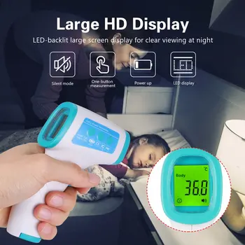 

Non-contact Infrared Thermometer Handheld Infrared Thermometer High Precision Measures Body Temperature Hot