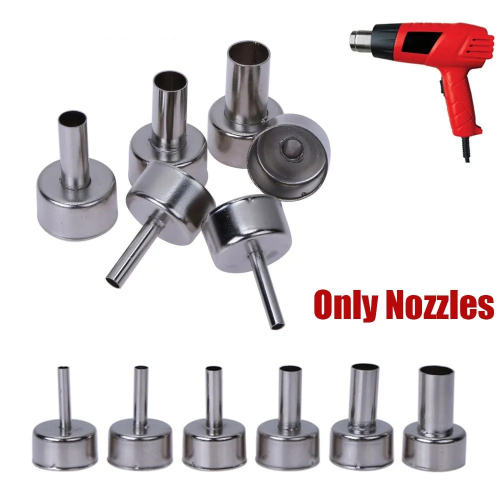 6Pcs/Set Universal Hot Air Station Round Nozzles Soldering Welding Tool For Hot Air Gun 85885A 858D 868 878 Heat Resistant 22mm harbor freight tig torch