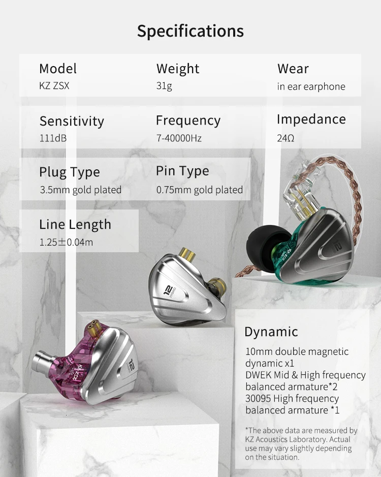 earbud com fio gancho da orelha 3.5mm 2pin 5n ofc cabo headphon
