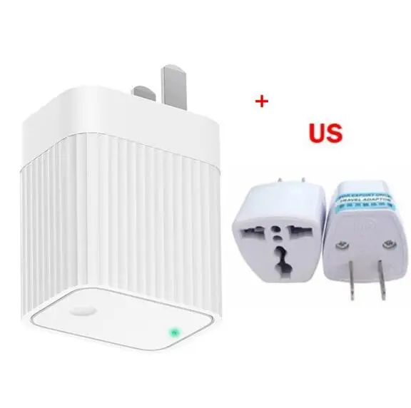 add US plug Xiaomi MIJIA ClearGrass bluetooth wifi шлюз умный дом совместим с Mijia APP Mijia дверной замок Mijia bluetooth Temp - Цвет: add US plug
