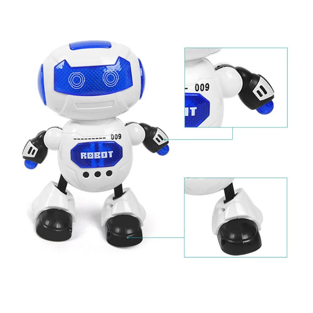 Electronic Dancing Robot With Musical& Lighting Robot Fun Learning Toys For Kid RC Robot Interactive Lighting Dancing Toys Gift