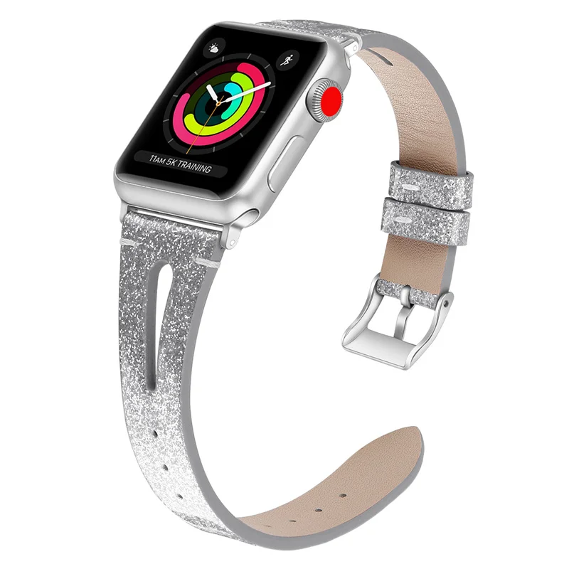 Ремешок для часов кожаный ремешок для Apple Watch, 38 мм, длина-44 мм, кожаный ремешок браслет Сменные Ремешки для наручных часов Iwatch серии 4/3/2/1 браслет 83004 - Цвет ремешка: 6