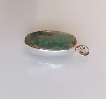 

18 CARAT GOLD HANDMADE TURQUOISE FİRUZE PENDANT