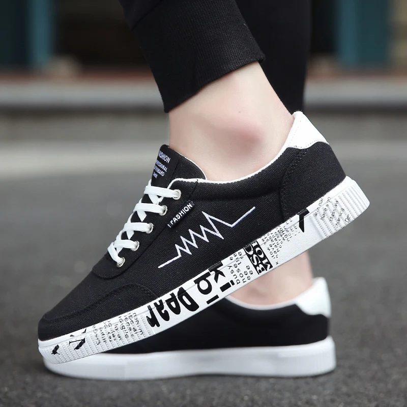 

BIGFIRSE Fashion Shoes For Men Lace-up Rubber Trend Shoes Man Leisure Shoes Spring Zapatillas Hombre 2019 Fashion Shoes For Men