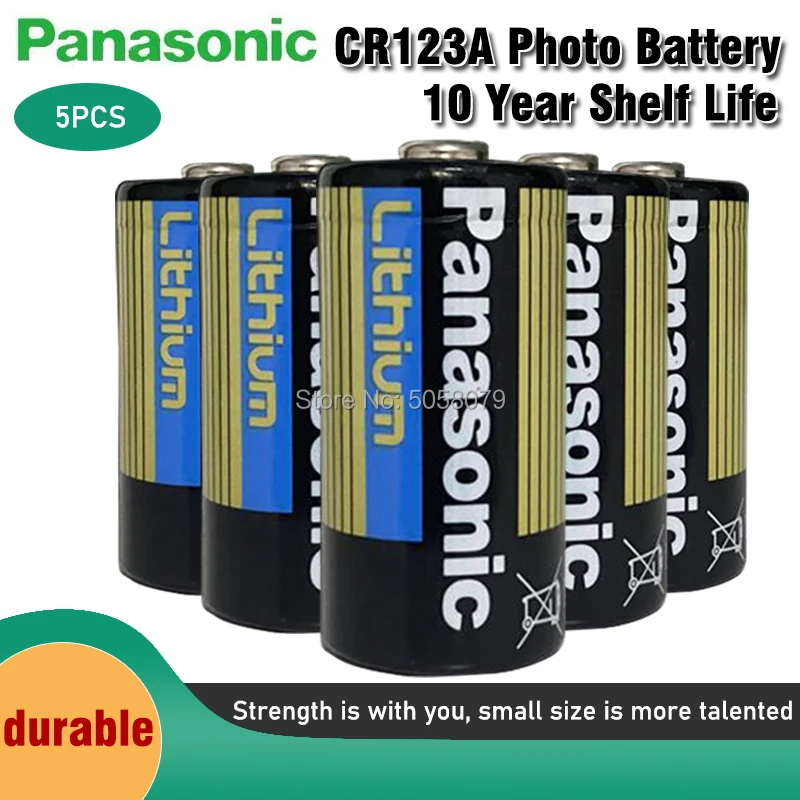 Литиевые батареи Panasonic 3 В 1550 мАч CR123 cr123a CR17345 16340 5 шт. | Электроника