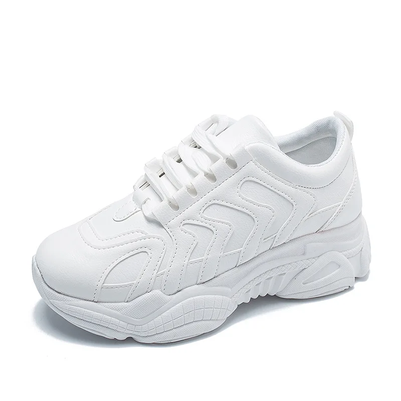 

Mhysa New 2020 Spring Fashion Women Casual Shoes Leather Platform Shoes Women Sneakers Ladies White Chaussure Femme L1336