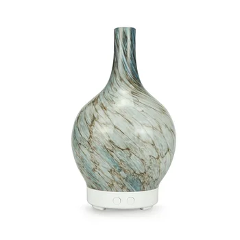 

Colorful Light Mute Wood Grain Aromatherapy Humidifier Aroma Diffuser New Products Ceramic Glass Ultrasonic Humidifier