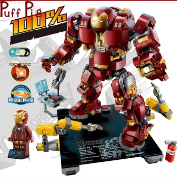 

1530pcs New Iron man Building Blocks Hulk Compatible with Marveled Model Bricks Sets Super Hero Toys for Children