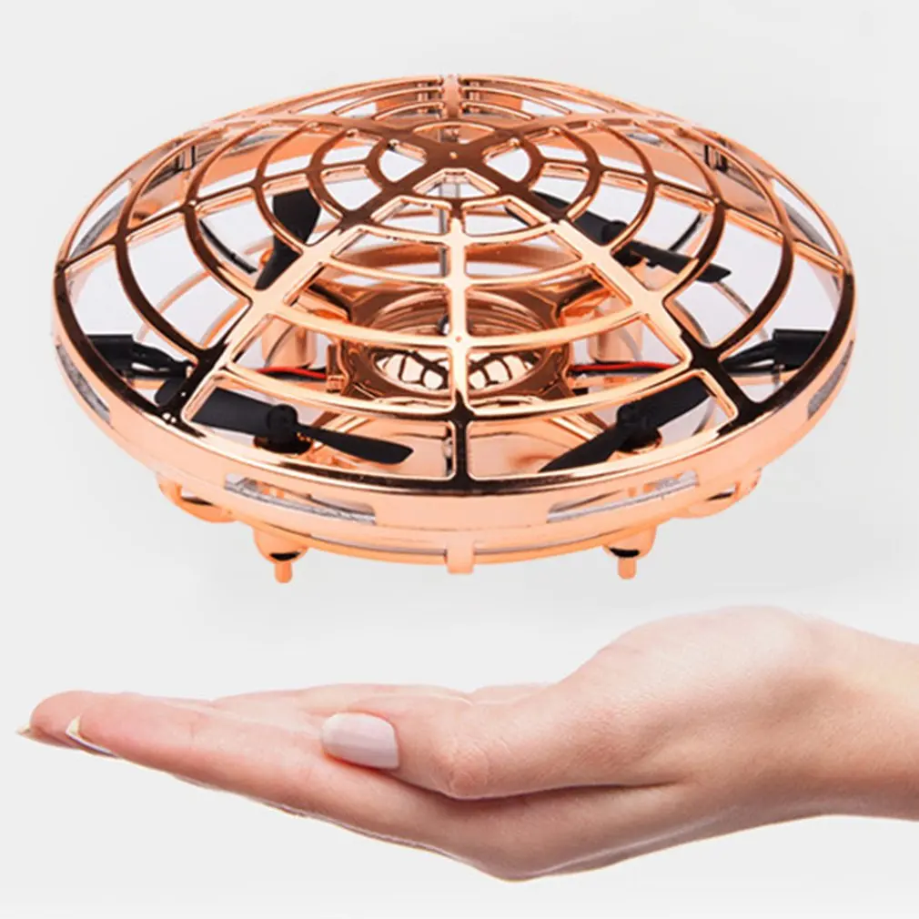 MINI RC Drone with Sensors 2.4G 4CH Quadcopter Gyro Fly Ball Smart No remote control Shatterproof Pocket UFO safe Toys for Kids