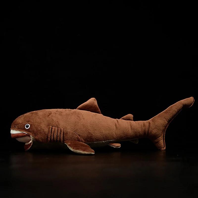52 см длинная мягкая настоящая жизнь тигр-плюшевая игрушечная Акула реалистичные морские животные бульдог Акула Мягкие игрушки подарки для детей