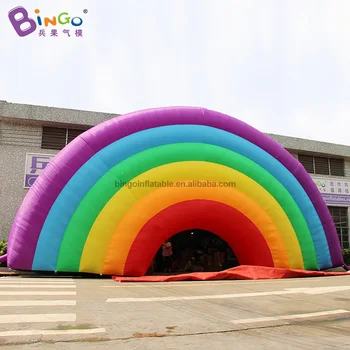 

12*6m high Inflatable Rainbow Arch for Color Run, Race Events Inflatable Racing Archway