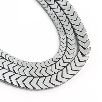 

4*4/6*5/8*7mm Natural Black Hematites Stone Triangles Arrows Loose beads For DIY Bracelet Accessories Jewellery Making15''