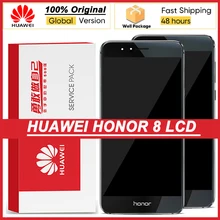 100% original 5.2 display display display com moldura para huawei honor 8 lcd tela de toque digitador assembléia FRD-L19 FRD-L09 peças reparo