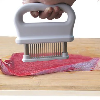 

New48 Blades Meat Needle Tenderizer Stainless Steel Knife Meat Beaf Steak Mallet Meat Tenderizer Hammer Pounder Cooking Tools