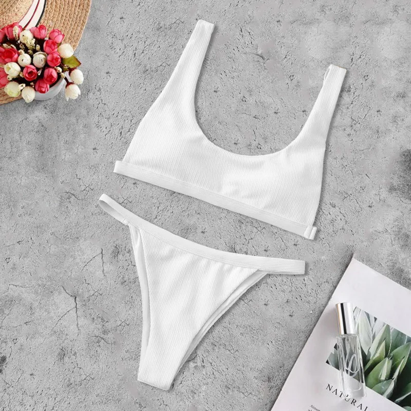 Striped Bikini Set Women Bandage Bathing Suit 2020 New Push Up Micro Swimsuit Female Thong Bodysuit Sexy Swimwear Bikinis | Женская