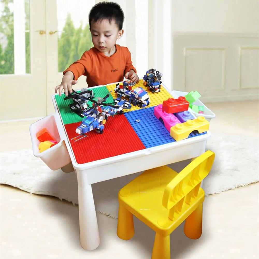 

Compatible Size Granule Educational Fight Inserted-Children Creative Multi-functional Building Blocks Study Table GIRL'S And BOY