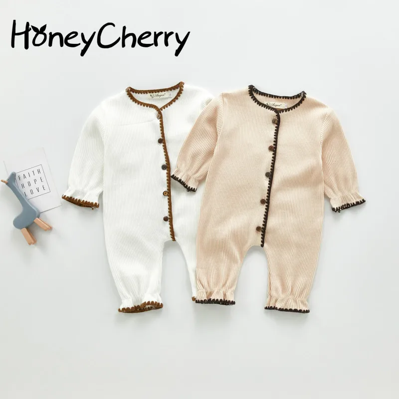 

2020 Spring And Autumn Baby Girl Romper Baby's Lovely And Beautiful Knitting One-piece Hardcover For Boys And Girls