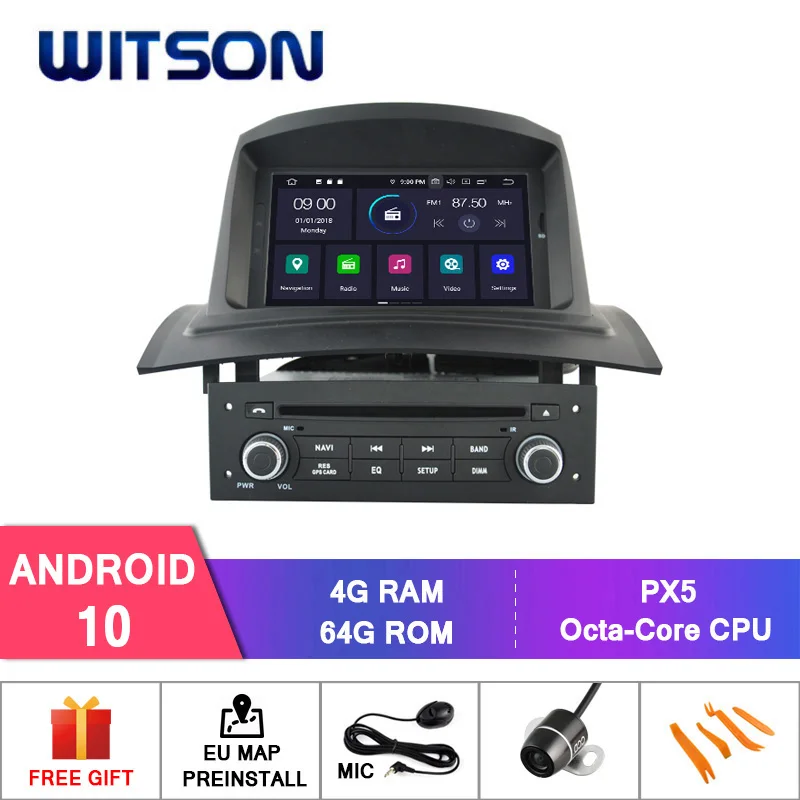 WITSON Android 10 0 IPS HD экран для RENAULT MEGANE 2 автомобильный DVD GPS радио 4 ГБ ОЗУ + 64 Гб FLASH 8 Octa Core