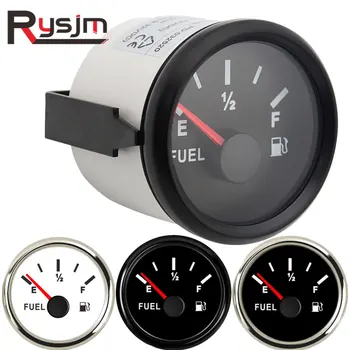 

Fuel Level Meter Gauge 52mm 12/24V 0-190 240-33 ohm waterproof Car Fuel Gauge Boat Motorcycle Automobile Aluminum Alloy Styling