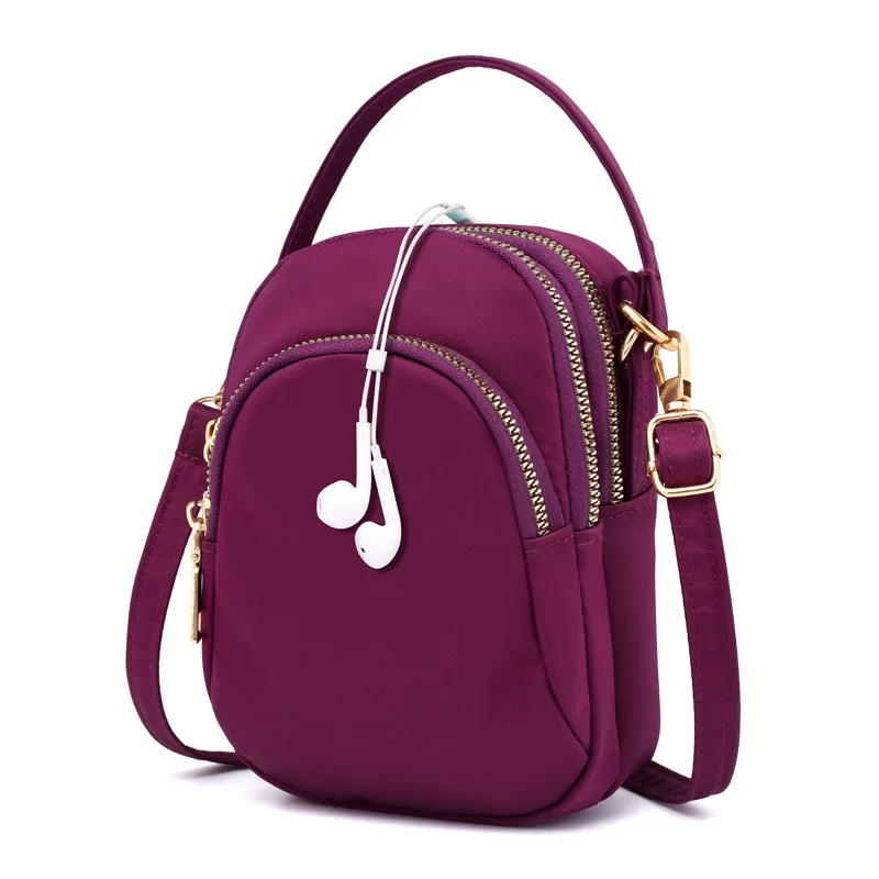 

WOMEN'S Bag New Style Fashion Multilayer Mobile Phone Bag Purse Shoulder Nylon Bag Shoulder Bag Women's