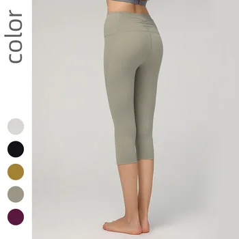 

Women Power Flex calf length yoga Leggings High Waist workout pants Athletic Booty Tights Running Squat Proof Yoga Pants