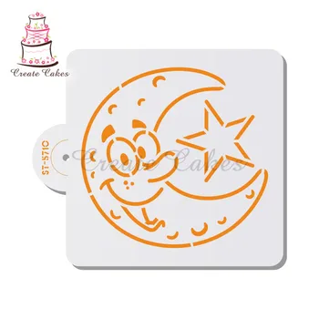 

Mubarak Eid Stencil for Cake and Cookie Plastic Decorative Stencil Fondant Decorating Sugarcraft Tools Cookie Tools