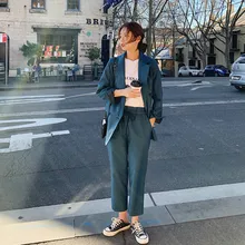 #Special Offers High quality ladies suit pants sets Casual autumn new solid color full sleeve jacket blazer Two-piece fashion wide-leg pants #Special Offers High quality ladies suit pants sets Casual autumn new solid color full sleeve jacket blazer Two-piece fashion wide-leg pants