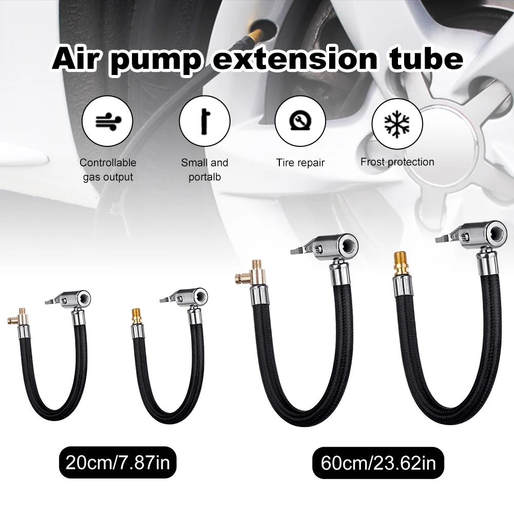 

Bike Motorcycle Car Tire Air Inflator Hose Inflatable Pump Extension Tube Adapter Twist Tyre Air Connection Locking Air Chuck