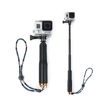

Universal Stretchable Selfie Stick Sports Camera Monopod+Clip Holder Set Extendable Hand Held Selfie Stick For GOPRO