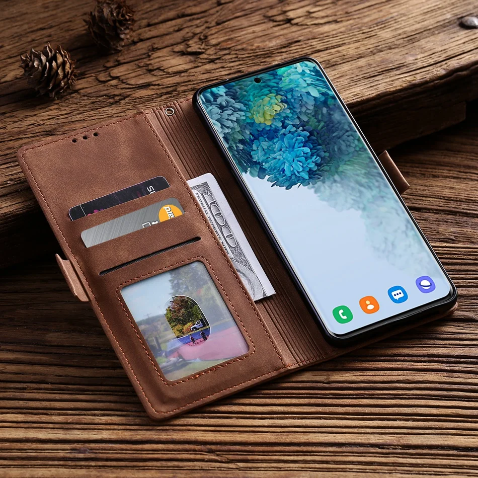 Retro Bao Da Cho Xiaomi Mi 9 9T Note10 Lite A3 Redmi Note 7 8 8T Pro 10 k20 Lật Thẻ Từ Giá Đỡ Ví Điện Thoại Da phone cases for xiaomi