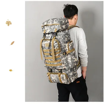 

Outdoor Camping Hiking Molle Large Assault Army Military Tactical Backpack 60L High capacity Multifunction Outdoor sports bag