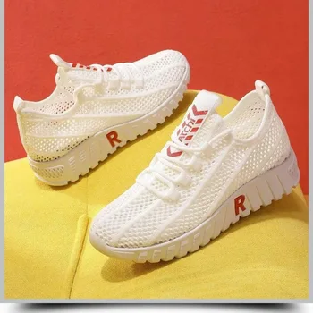 

Leisure Shoes Women 2020 New Sports Shoes Women Korean Version of Running Trend 100 Shoes Hollowed Out Flat Shoes
