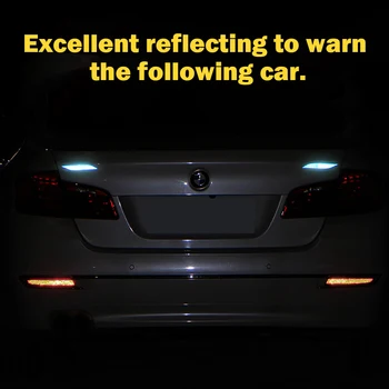 

Hot 2PCS Car Wheel Reflective Stickers Motorcycle Bicycle Anti-Collision Warning Safety Sticker Water-Resistant Decorative Paste