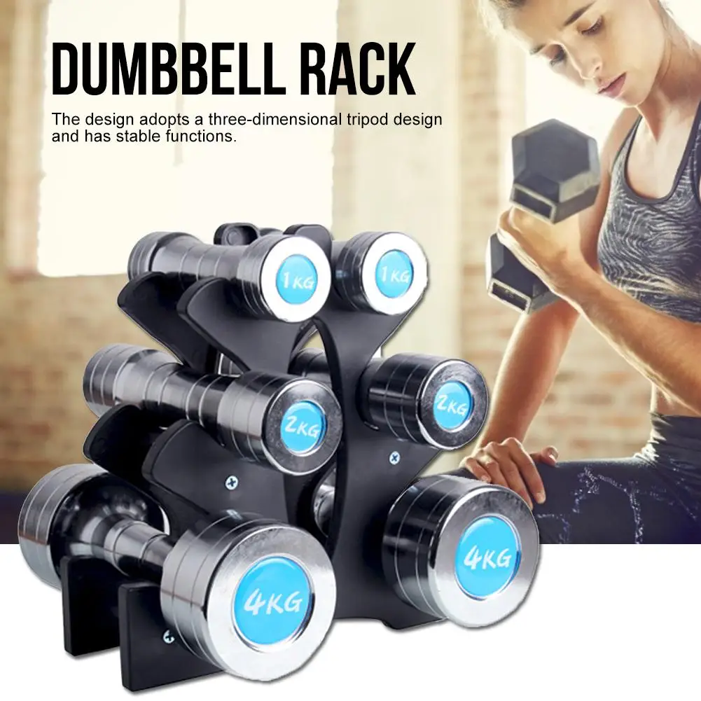 Dumbbell Rack Weight Storage Holder Stand 3 Tier Organizer Home Small Training