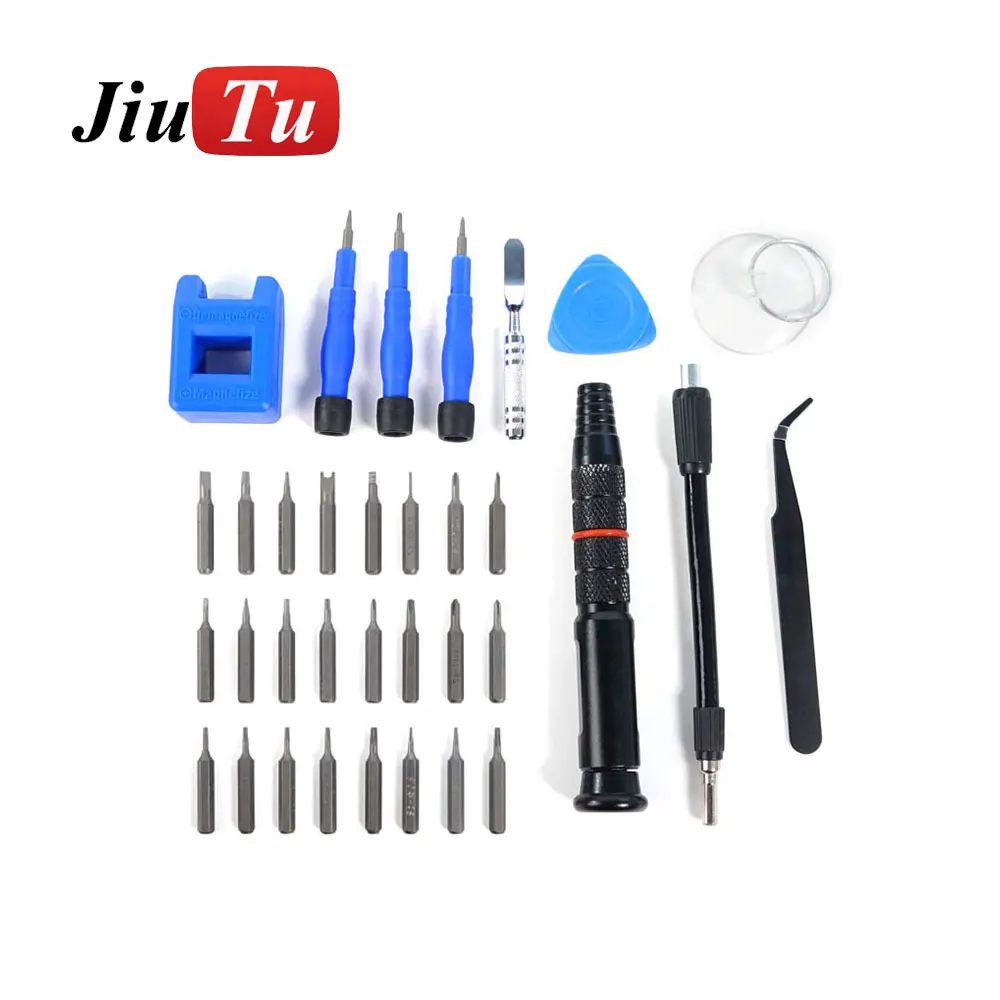 34 In 1 Screwdriver Set Magnetic Torx Phillips Bits Multifunctional Precision Screw Driver Phone PC Repair Hand Tools Jiutu 7pcs 1 4 hex shank five point five star magnetic silver t10 t40 torx screwdriver practical to use high grade