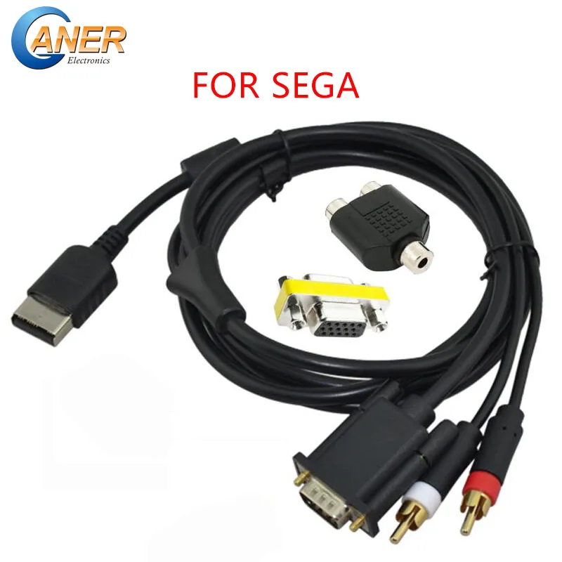 Ganer High Definition VGA Cable RCA Sound Adapter HD Box Cable For Sega Dreamcast Video Games